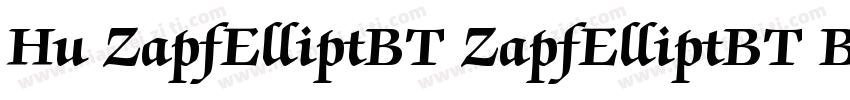 Hu ZapfElliptBT ZapfElliptBT Bold字体转换